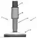 Fig. 01 - LEVELLING DEVICE WITH FROM BELOW MOUNTED SLEEVE AND USE
