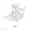 Fig. 24 - Oven rack assemblies with release mechanisms and catches