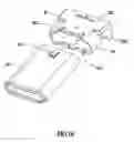 Fig. 11 - Cable end connector with a plurality of contact modules, shielding shells and grounding means
