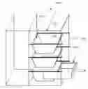 Fig. 01 - Modularized food preparation device and tray structure for use thereof