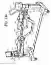 Fig. 136 - Patient positioning support apparatus with virtual pivot-shift pelvic pads, upper body stabilization and fail-safe table attachment mechanism