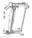 Fig. 150 - Patient positioning support apparatus with virtual pivot-shift pelvic pads, upper body stabilization and fail-safe table attachment mechanism