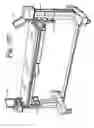 Fig. 151 - Patient positioning support apparatus with virtual pivot-shift pelvic pads, upper body stabilization and fail-safe table attachment mechanism