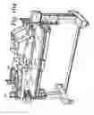 Fig. 158 - Patient positioning support apparatus with virtual pivot-shift pelvic pads, upper body stabilization and fail-safe table attachment mechanism
