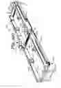 Fig. 180 - Patient positioning support apparatus with virtual pivot-shift pelvic pads, upper body stabilization and fail-safe table attachment mechanism