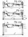 Fig. 202 - Patient positioning support apparatus with virtual pivot-shift pelvic pads, upper body stabilization and fail-safe table attachment mechanism