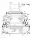 Fig. 229 - Patient positioning support apparatus with virtual pivot-shift pelvic pads, upper body stabilization and fail-safe table attachment mechanism