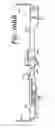 Fig. 231 - Patient positioning support apparatus with virtual pivot-shift pelvic pads, upper body stabilization and fail-safe table attachment mechanism
