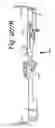Fig. 233 - Patient positioning support apparatus with virtual pivot-shift pelvic pads, upper body stabilization and fail-safe table attachment mechanism