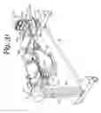 Fig. 32 - Patient positioning support apparatus with virtual pivot-shift pelvic pads, upper body stabilization and fail-safe table attachment mechanism