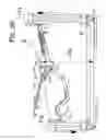 Fig. 57 - Patient positioning support apparatus with virtual pivot-shift pelvic pads, upper body stabilization and fail-safe table attachment mechanism