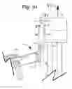 Fig. 63 - Patient positioning support apparatus with virtual pivot-shift pelvic pads, upper body stabilization and fail-safe table attachment mechanism