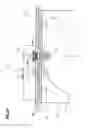 Fig. 11 - Vehicle lamp having rotatable lamp unit and protrusions as fulcrum