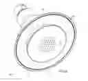 Fig. 19 - Shower and speaker assembly