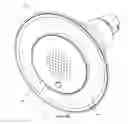 Fig. 37 - Shower and speaker assembly