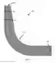 Fig. 11 - Bent taper with varying widths for an optical waveguide