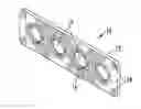 Fig. 01 - FLOAT PLATE FOR BLIND MATABLE ELECTRICAL CABLE CONNECTORS