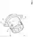 Fig. 03 - Substitute flange sleeve for alternative mounting of a cylindrical heavy duty deutsch type on-board diagnostic receptacle