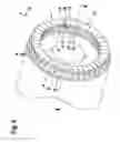 Fig. 10 - Short-circuiting ring and rotor for an electric machine