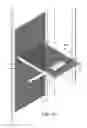 Fig. 04 - Shelf movable between an extended shelf position and a shelf storage position