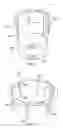 Fig. 06 - Combined plate and collapsible beverage holder