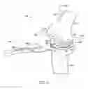 Fig. 13 - Cut guide attachment for use in tibial prosthesis systems