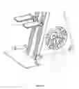 Fig. 12 - Fluid displacement stationary exercise equipment with continuously variable transmission