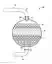 Fig. 01 - Combination equalizer, inlet distributor and fixed valve tray for spherical reactor