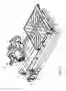 Fig. 04 - Tile cutter with collapsible cutting head assembly
