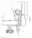 Fig. 10 - Tile cutter with collapsible cutting head assembly