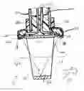 Fig. 01 - Transit time flow metering probe with repeating pair of ultrasonic transducers connected in parallel
