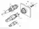 Fig. 01 - Optical adaptor for mounting to a receptacle to optically couple connectorized optical cables