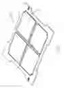 Fig. 02 - Electrical connector having a plurality of sockets attached to an interior cross structure and exterior peripheral structure of a frame
