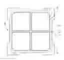 Fig. 03 - Electrical connector having a plurality of sockets attached to an interior cross structure and exterior peripheral structure of a frame