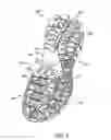 Fig. 10 - Sole structure with segmented portions