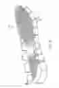 Fig. 18 - Sole structure with segmented portions