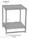 Fig. 13 - Flat pack end table and coffee table