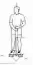 Fig. 03 - Apparatus for exercising a person's calves in two different ways