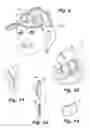 Fig. 06 - Novelty apparel with multiple attached conformable selectable indicia