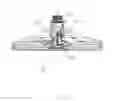 Fig. 04 - Overhead shower head with backside switch