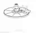 Fig. 11 - Overhead shower head with backside switch