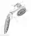 Fig. 09 - Combination showerhead with rotary button switching