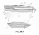 Fig. 17 - Stand-up plastic storage bag having shift regions and a cuff line
