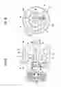 Fig. 05 - Scroll compressor including a discharge port for discharging high-pressure gas provided around the periphery of a rib in the discharge cavity