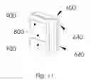 Fig. 12 - Dual-headed wireless rechargeable flashlight