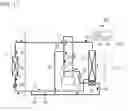Fig. 10 - Heat pump with an auxiliary heat exchanger for compressor discharge temperature control