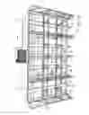 Fig. 17 - Swing seal for a rack-aisle freezing and chilling system