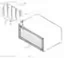 Fig. 02 - Electronic/electrical component housing with strips of metal plate and shape memory material forming a heat transfer path