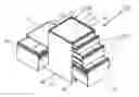 Fig. 01 - Office chest of drawers with area for keeping objects