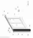 Fig. 17 - Tug activated motorized window covering having an external battery tube
